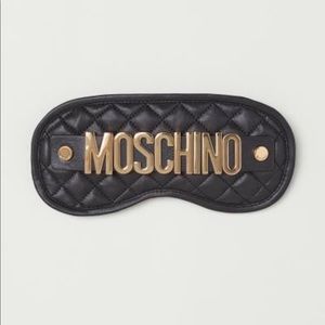 Moschino Leather sleep mask